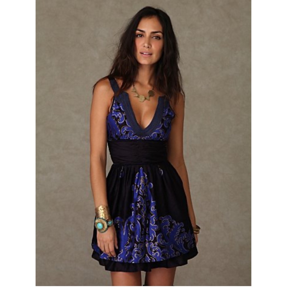 Free People Shakuhachi fit and flare party mini dress